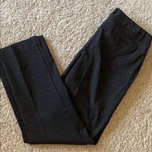 The Tory Straight Black Pin Stripe Dress Pants